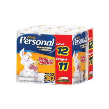 Imagem de Papel Higiênico Folha Simples Personal pacote c/12 rolos de 30m