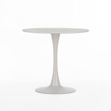 Imagem de Mesa Redonda em Metal Raya 80 cm x 74 cm Nude - Casavee RPC, Nude