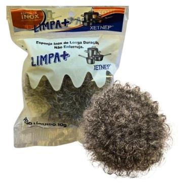 Imagem de Kit 50 Esponjas Inox Limpeza Pesada 10g Bucha Longa Duração - NoBrand