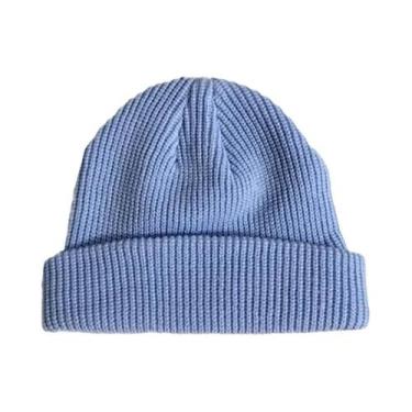 Imagem de Gorro Unissex De Malha Canelada Estilo Pescador Marinheiro Curto Para 