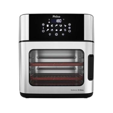Imagem de Fritadeira Air Fryer Philco Oven PAF16A - Revestimento Antiaderente Redstone, 2000W, 16 Litros, Preto/Inox