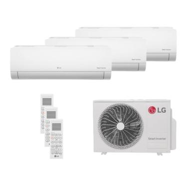 Imagem de Ar Condicionado Tri Split LG 21000 BTUs (HW 07K+07K+09K) Quente e Frio Inverter 220V R32 (Z3UW21GFB1.AWGZBR)
