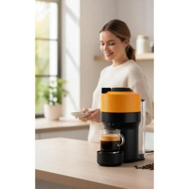 Imagem de Cafeteira Compacta Amarelo Manga - Café Perfeito c/ 1 Toque - Congratu