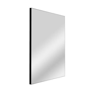 Imagem de Espelho Lyo Retangular 60x90cm Moldura Couro Preto com Pendurador - LY