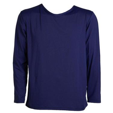 Imagem de Camisa Termica Plus Size Fator Protecao Solar Uv 50 Azul Marinho-Unissex