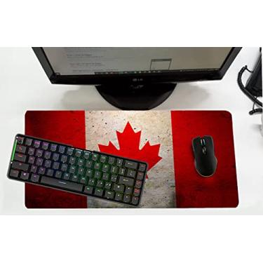 Imagem de Mouse Pad Desk Pad Grande 30x70cm - BANDEIRA CANADA