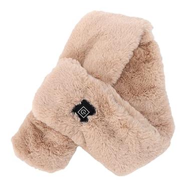 Imagem de Lenço de pescoço USB, 3 modos de temperatura, fácil de operar lenço aquecido Um interruptor de chave para pescoço(Camelo)