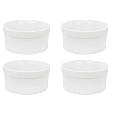 Imagem de Kit 4 Comedouro Bebedouro Cães/Gatos/Passarinhos Porcelana 400ml 2ª Linha