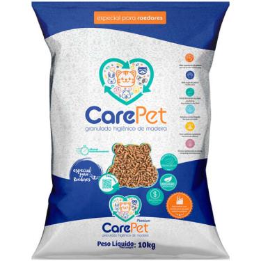 Imagem de Granulado Higiênico de Madeira CarePet Premium Especial para Roedores - 10 Kg