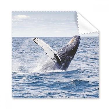 Imagem de Pano de limpeza de imagem natureza oceano jubarte para peixes, 5 peças
