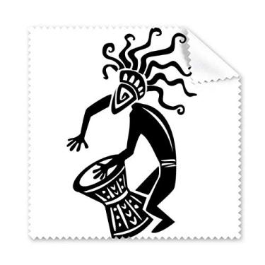 Imagem de Pano de limpeza de tela de telefone com estampa de arte decorativa abstrata do antigo Egito 5 peças