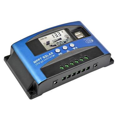 Imagem de SUNYIMA 60A MPPT controlador de carregamento solar com visor LCD Dual USB Vários modos de controle de carga, novo Mppt Corrente de carregamento máxima técnica (60A)