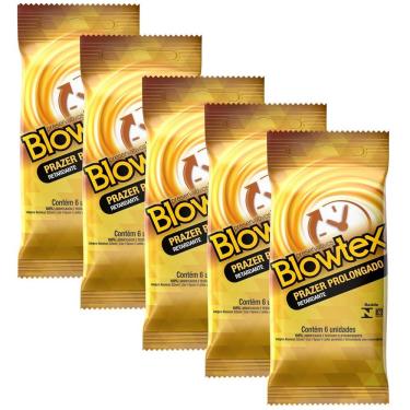 Imagem de Kit com 30 Preservativo Blowtex Retardante c/ 6 Un Cada