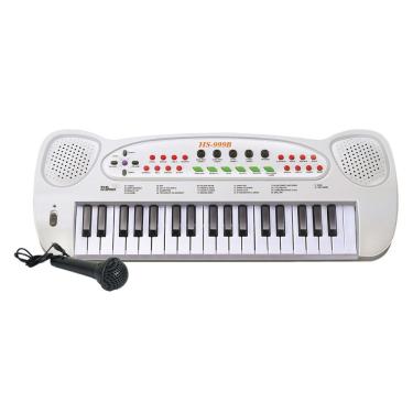 Imagem de Teclado Piano Musical Infantil Eletrônico Com Microfone