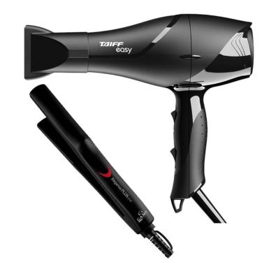 Imagem de Kit - Secador Taiff Profissional Easy 1700W + Prancha Gama Eleganza Plus 210ºc Bv