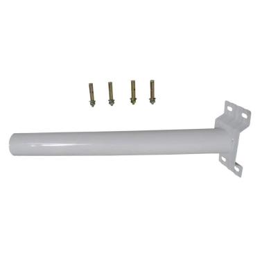 Imagem de Suporte Barra Parede Luminaria Solar Rua Poste Aço Quintal Jardim