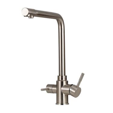 Imagem de Torneira Para Cozinha Gourmet Misturador Monocomando Pojuca Pingoo.casa - Prata