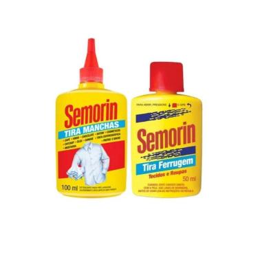 Imagem de Kit Semorin Líquido Tira Manchas 100Ml E Tira Ferragens 50Ml