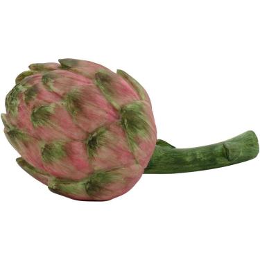 Imagem de VERDOR ADORNO 11x22x12cm RESINA ROSA ALCACHOFRA