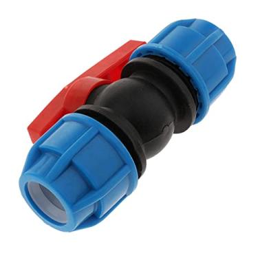 Imagem de Conexão de mangueira de mangueira de jardim KESOTO com válvula de regulação de desligamento, núcleo de plástico de 20 mm