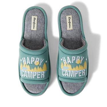 Imagem de Dearfoams Chinelo masculino combinando para a família, ambientes internos/externos, acampamento de verão, Verde, X-Large