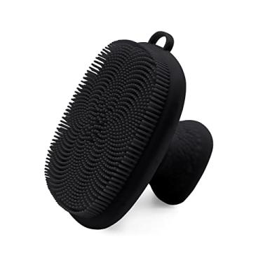 Imagem de Escova esfoliante facial de silicone, esfoliante de limpeza facial manual, escovas de lavagem de rosto suaves para mulheres e homens