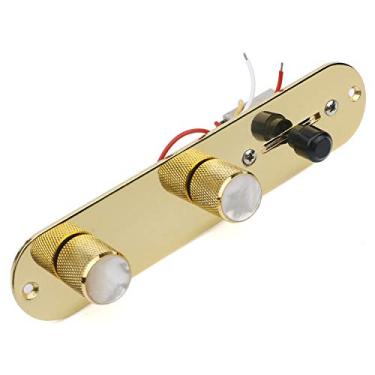 Imagem de SWh Guitarra Gold Placa de Controle de 3 Vias Interruptor com Fio Carregado Chicote de Fiação Botões para Guitarra Elétrica Fender Telecaster