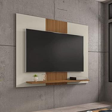 Imagem de Painel Sala Compact para TV até 50 Polegadas Cor: Off White/Naturalle/Ripado