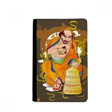 Imagem de Customs Eighteen Arhats Figura Padrão Porta Passaporte Notecase Burse Capa Carteira Cartão Bolsa, Multicolor