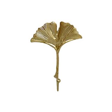 Imagem de KIZQYN Ganchos de casaco criativo em forma de folha mini gancho de ouro verde sem perfurações gancho de casaco pingente sem furo ferramenta de decoração para pendurar na parede suporte de chave gancho de parede rack de casaco montado na parede (cor: 5)