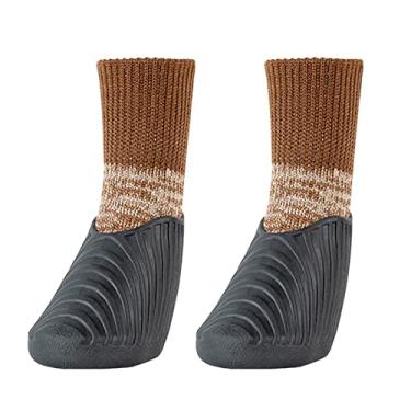 Imagem de Botas de cachorro para cães pequenos, médios e grandes botas para cães ao ar livre sapatos de inverno para cachorro de chuva de neve conjunto de 4 peças, cinza, GG