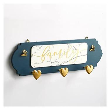 Imagem de KIZQYN Ganchos de casaco gancho de casaco criativo sinal de placa suspensa de madeira com ganchos chapéu de casaco porta-chaves para sala de cozinha casa decorativo cabide de parede (cor: 1)