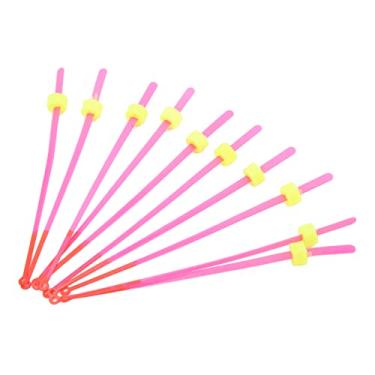 Imagem de Ice Fishing Rod Tip, 10Pcs Ice Fishing Rod ABS Mini Top Section Fishing Tackle Extension Pole for Winter Fishing Accessory (12cm)