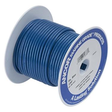Imagem de Cabo de bateria e fio de grau marítimo da Ancor 18 AWG - tamanhos de 4 AWG e carretel, 18 awg, Dark Blue, 1000 Feet