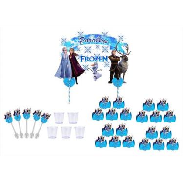 Festa Frozen 2 Kit Aniversário Fácil com 39 Peças