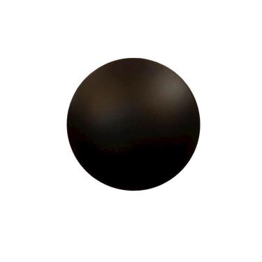 Imagem de Luminária redonda de parede efeito moon eclipse arandela 30cm para LED Halopin G9 preto