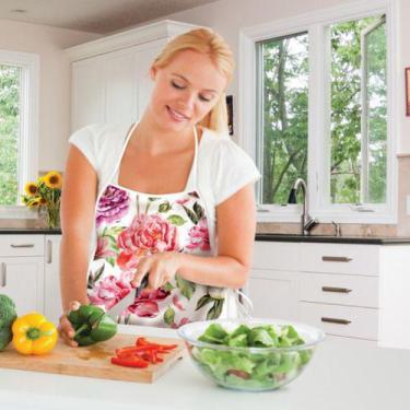 Imagem de Avental Protetor Feminino Para Cozinha Estampado Flanelado - Plastleo