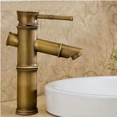 Imagem de Bacia de banheiro com acabamento em bronze preto e bronze antigo, torneira misturadora quente e fria, torneira em cascata, 3