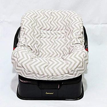 Imagem de Giz de Cor Confecções Capa De Bebe Conforto Slim Dupla Face Chevron Cinza C/Rosa Chevron Cinza C/Rosa