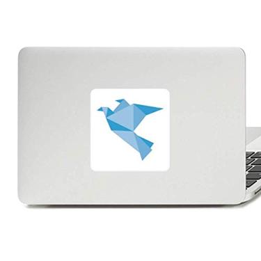 Imagem de Origami abstrato padrão de pombo azul decalque vinil paster laptop decoração PC