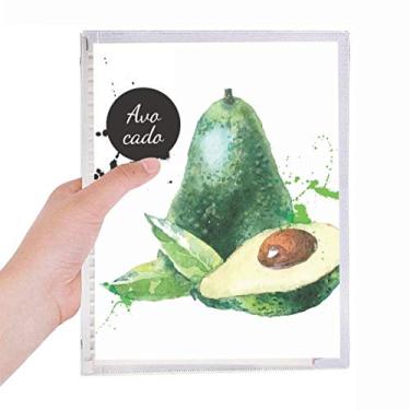 Imagem de Caderno de folhas soltas para aquarela e frutas saborosas da Auacada