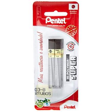 Imagem de Grafites Pentel 0.3Mm - B Com 02 Tubos, Pentel, Sm/300-B, Grafite, 2 x 0.3mm