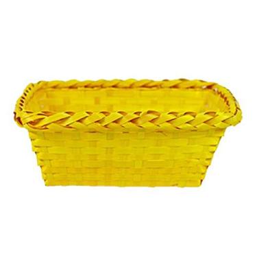 Imagem de Cesta Cestinha de Bambu Retangular 25,5X23X10CM