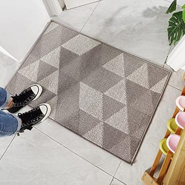 Imagem de jia cool Tapete de banheiro, tapete de banheiro de microfibra ultra macio e absorvente, tapetes de banheiro antiderrapantes para banheiro, banheira, chuveiro, lavável na máquina, 80 x 119 cm, cinza