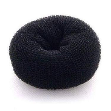 Imagem de (black, m) - Beaute Galleria Hair Donut Bun Maker Ring Style Mesh Chignon Ballet Sock Bun (Medium, Black)
