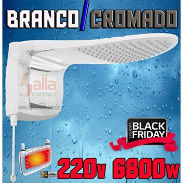 Imagem de Chuveiro Elétrico Acqua Wave Ultra Branco/Cromado - Lorenzetti - 220V 6800W