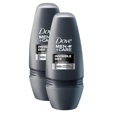 Imagem de Desodorante Antitranspirante Roll-on Dove Men Care Invisible Dry 50ml | Kit com duas unidades