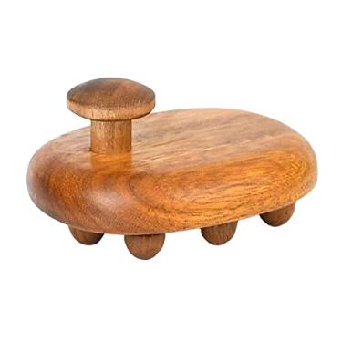 Imagem de Ferramentas de massagem de madeira, escova de massagem com 12 bolas, relaxamento muscular, massagem corporal, escova de raspagem de guasha para costas, pescoço, ombro, coxa