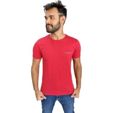 Imagem de Camiseta Casual Acostamento  Vermelho Hibisco
