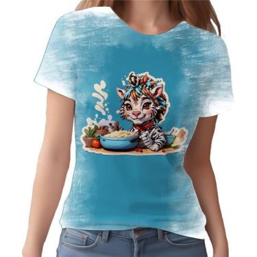 Imagem de Camiseta Camisa Tshirt Chefe Zebra Cozinheira Cozinha 4 - Enjoy Shop